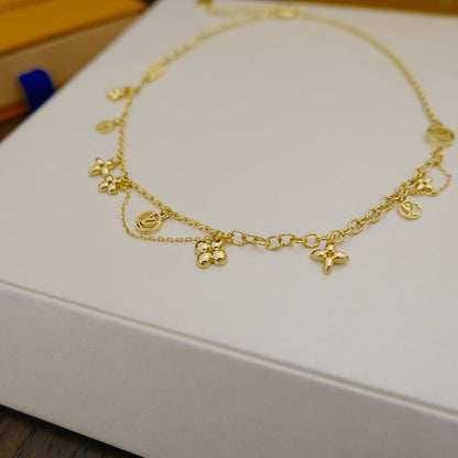 [Elowen Jewels]BLOOMING SUPPLE NECKLACE BRASS