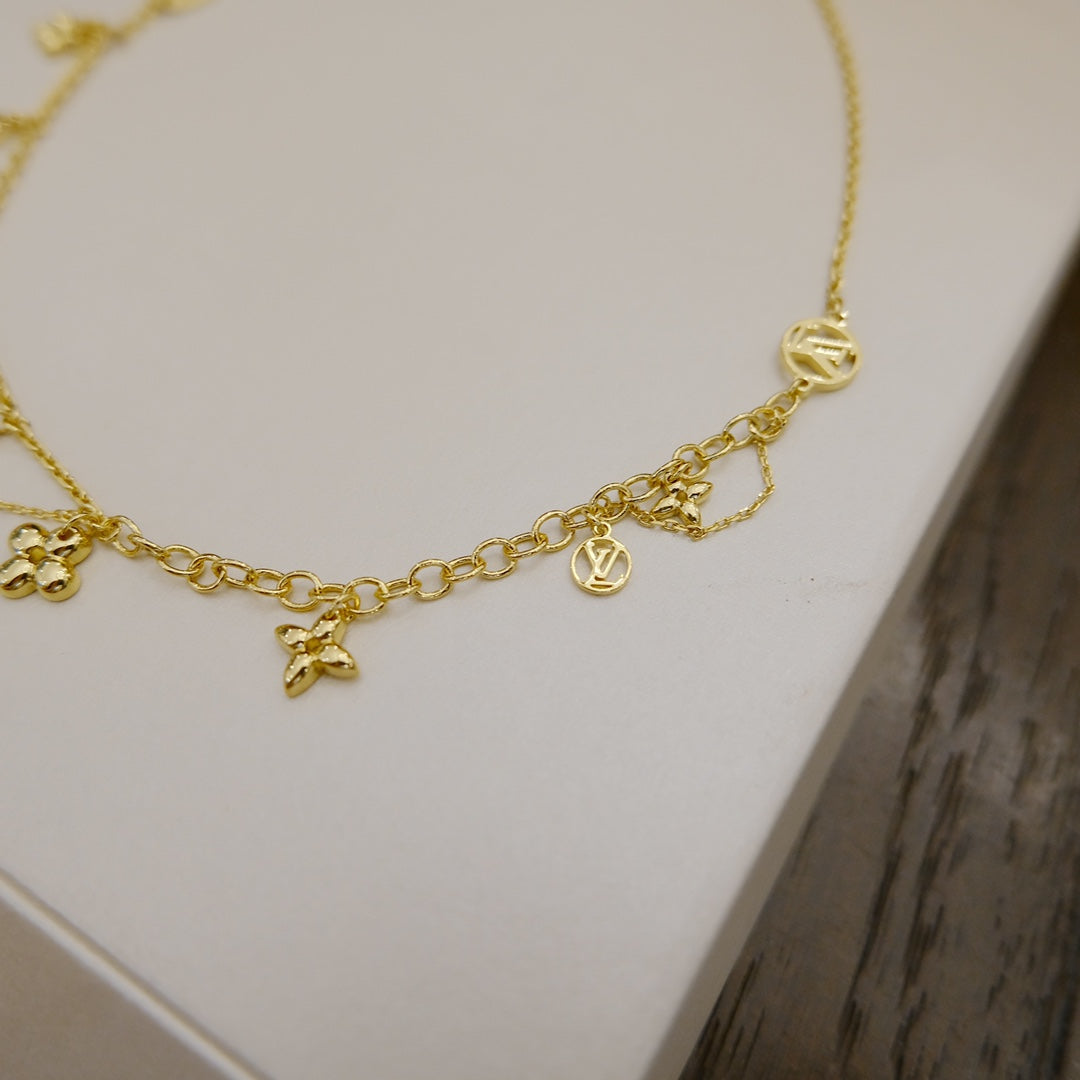 [Elowen Jewels]BLOOMING SUPPLE NECKLACE BRASS