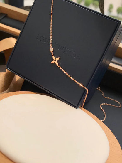 [Elowen Jewels]BLOSSOM PENDANT PINK GOLD AND DIAMOND