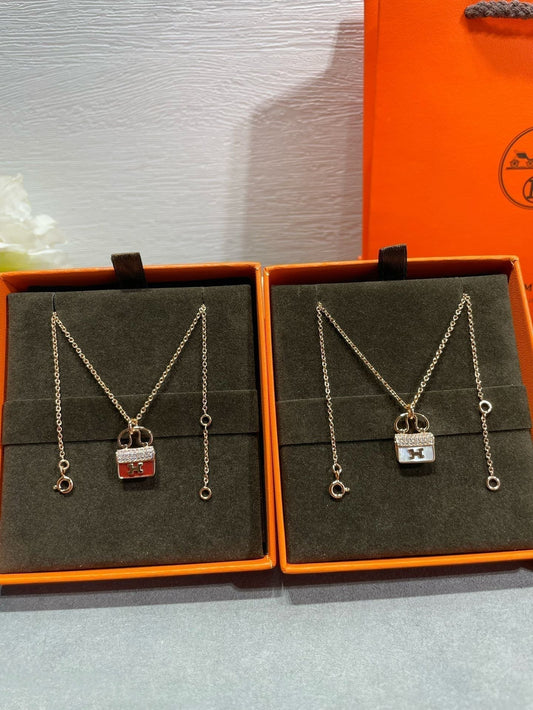 [Elowen Jewels]H CIRCE MOISSANITE PENDANT NECKLACE GOLD