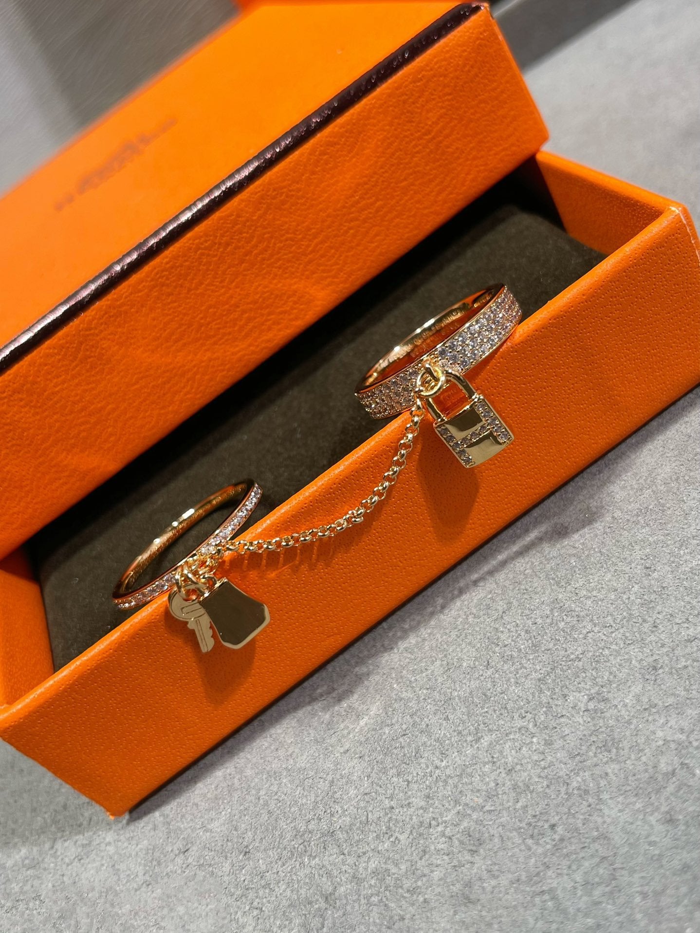 [Elowen Jewels]HM KELLY CLOCHETTE DOUBLE RING IN  WITH DIAMONDS