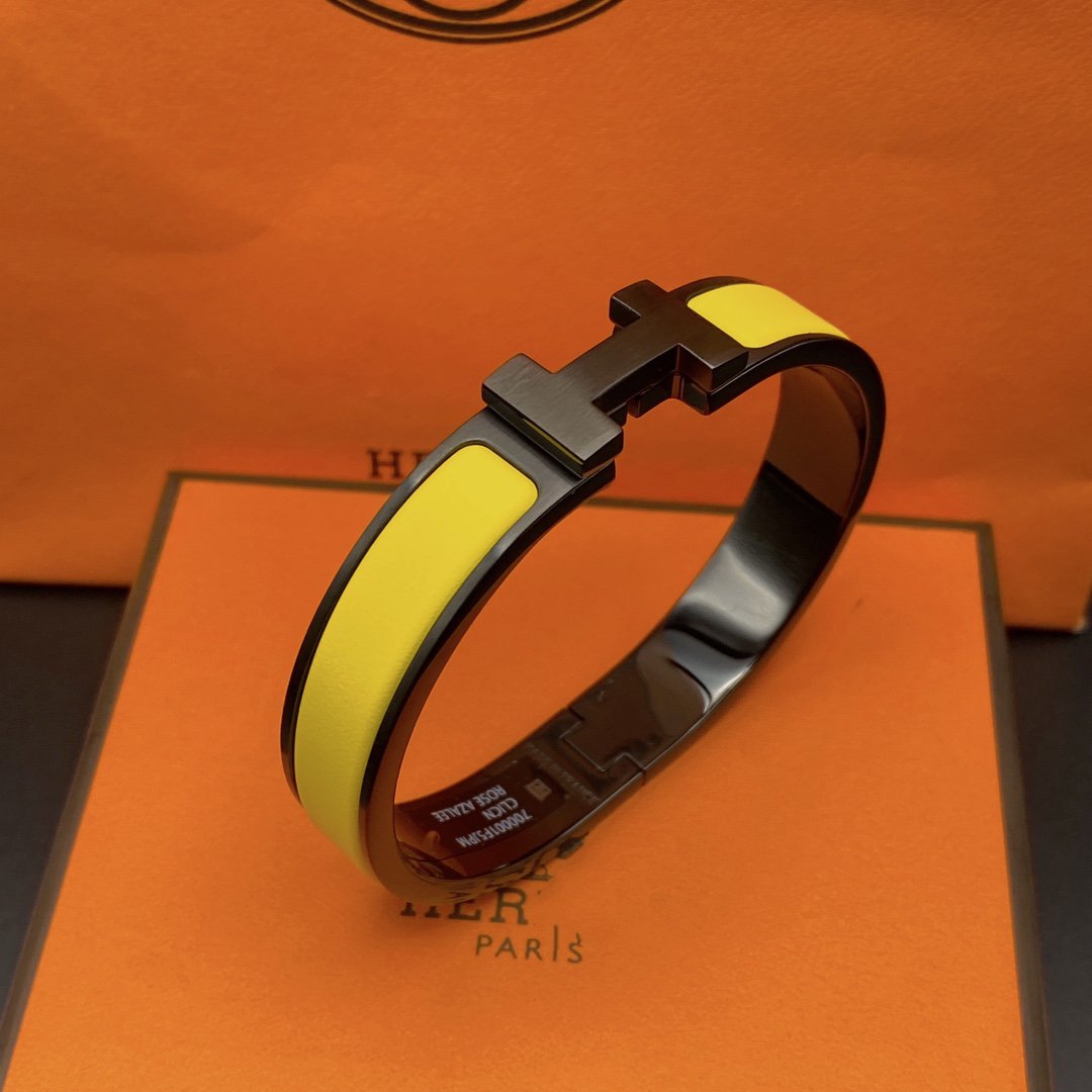 [Elowen Jewels]CLIC HM SO BLACK YELLOW BRACELET