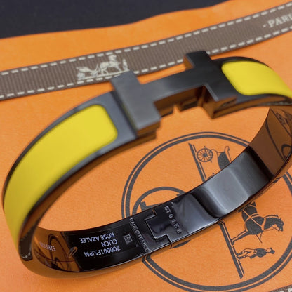[Elowen Jewels]CLIC HM SO BLACK YELLOW BRACELET