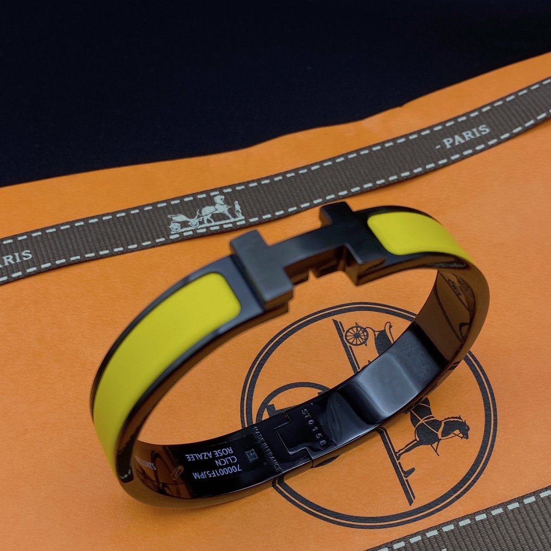 [Elowen Jewels]CLIC HM SO BLACK YELLOW BRACELET