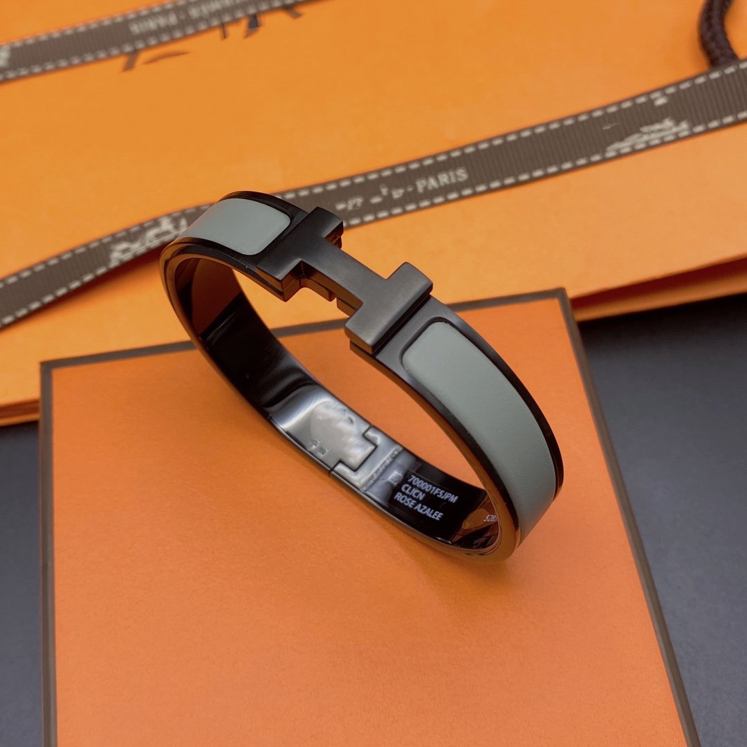 [Elowen Jewels]CLIC HM SO BLACK GREY BRACELET