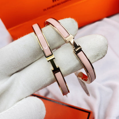 [Elowen Jewels]CLASSIC HM CLIC  PINK 8MM ENAMEL BRACELET