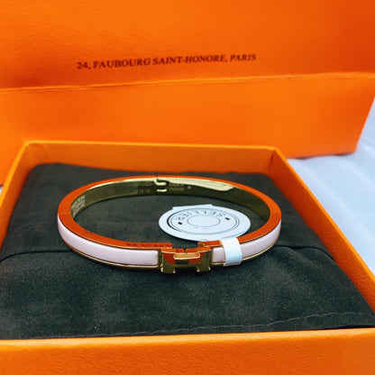 [Elowen Jewels]CLASSIC HM CLIC  PINK 8MM ENAMEL BRACELET