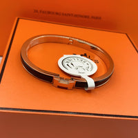 [Elowen Jewel]CLASSIC HM CLIC BLACK 8MM ENAMEL BRACELET