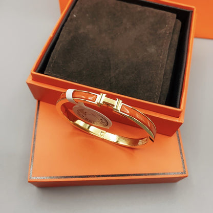 [Elowen Jewels]CLASSIC HM CLIC RED 8MM ENAMEL BRACELET