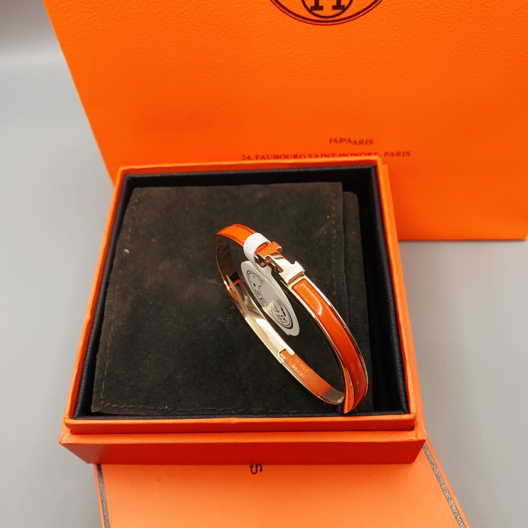[Elowen Jewels]CLASSIC HM CLIC RED 8MM ENAMEL BRACELET