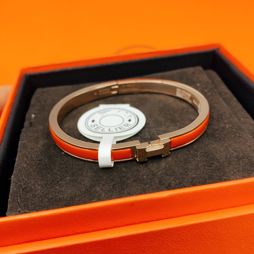 [Elowen Jewels]CLASSIC HM CLIC RED 8MM ENAMEL BRACELET
