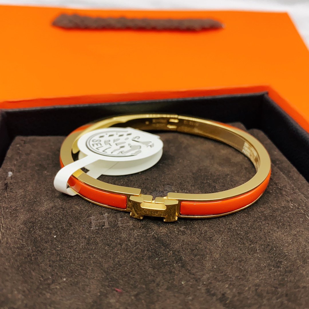 [Elowen Jewels]CLASSIC HM CLIC RED 8MM ENAMEL BRACELET