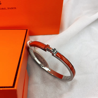 [Elowen Jewels]CLASSIC HM CLIC RED 8MM ENAMEL BRACELET