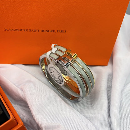 [Elowen Jewels]CLASSIC HM CLIC GREEN 8MM ENAMEL BRACELET
