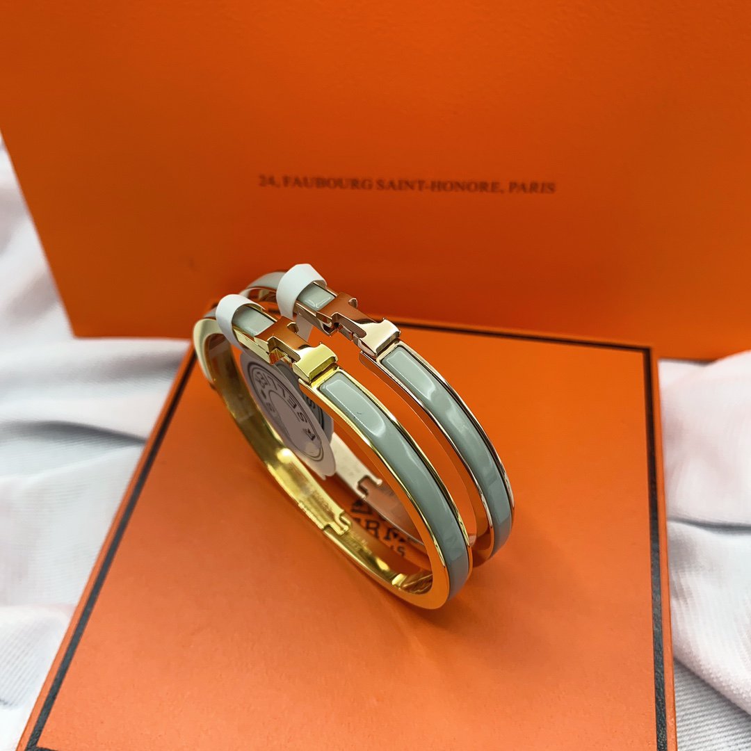 [Elowen Jewels]CLASSIC HM CLIC GREEN 8MM ENAMEL BRACELET