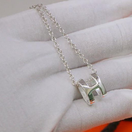 [Elowen Jewels]HM NECKLACE H LETTER OVAL SERIES
