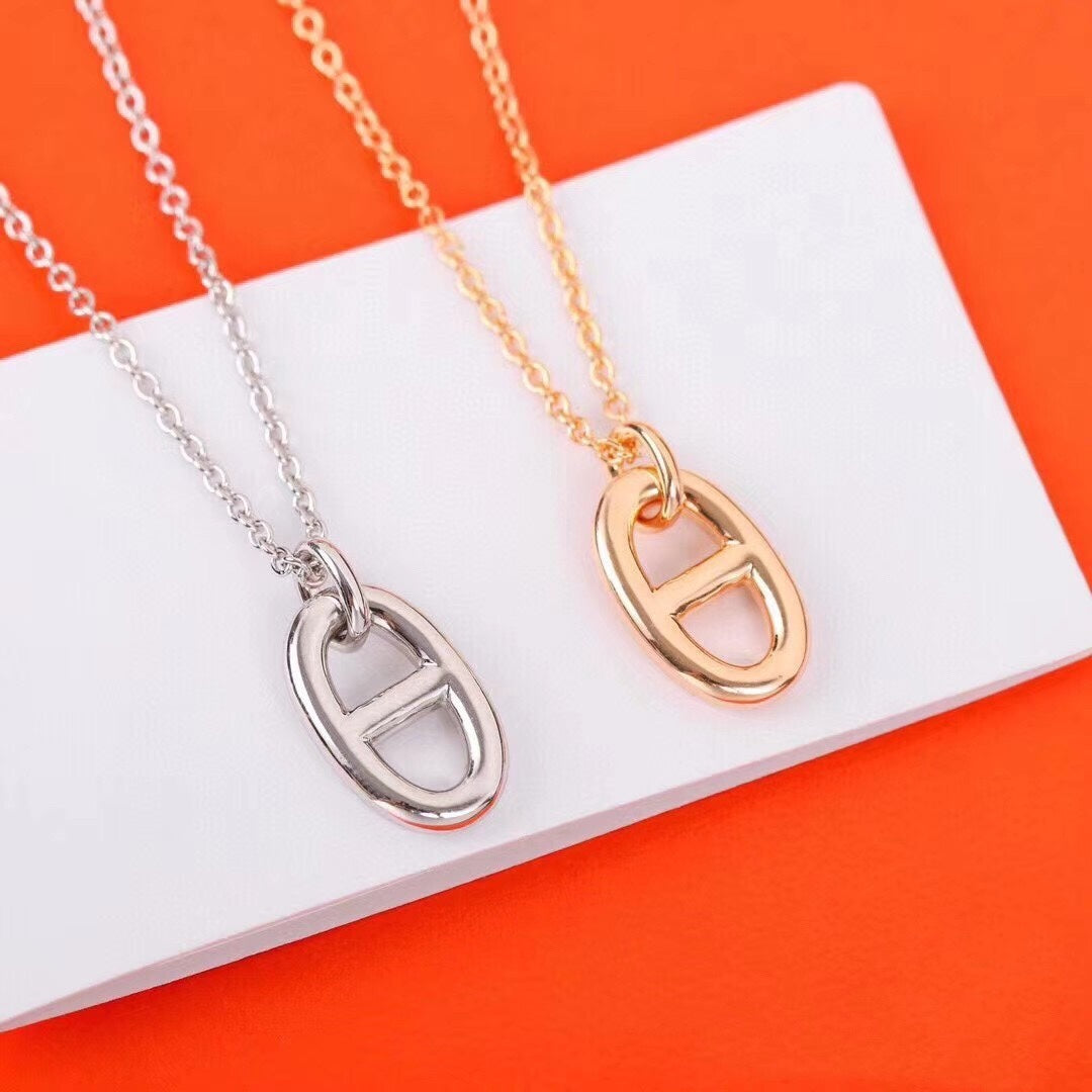 [Elowen Jewels]HM PIG NOSE NECKLACE
