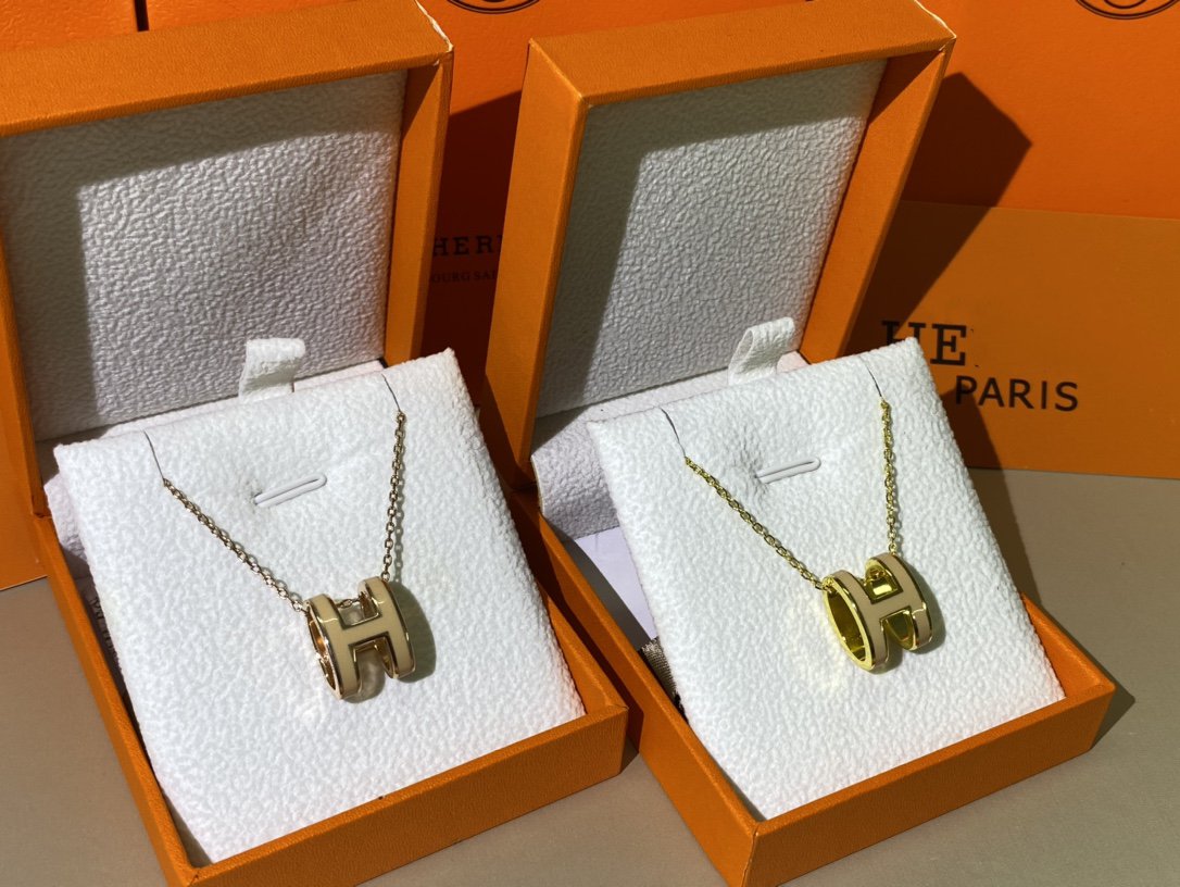 [Elowen Jewels]HM CLIC YELLOW ENAMEL GOLD NECKLACE