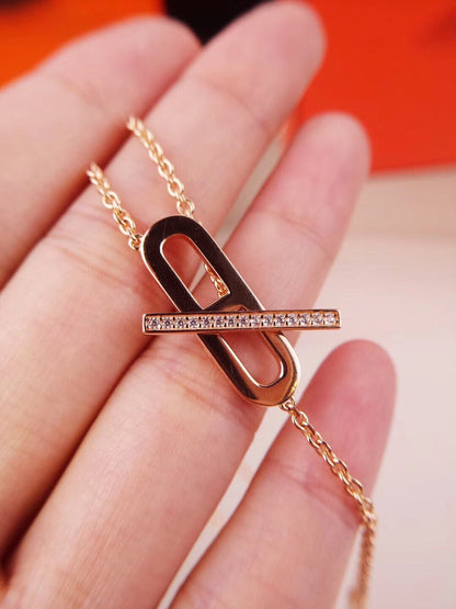 [Elowen Jewels]HM FIRE PIG NOSE NECKLACE TRENDY STREET