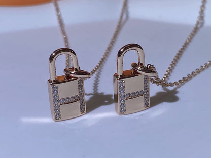 [Elowen Jewels]HM ADVANCED NICHE LOCK HEAD NECKLACE DIAMONDS