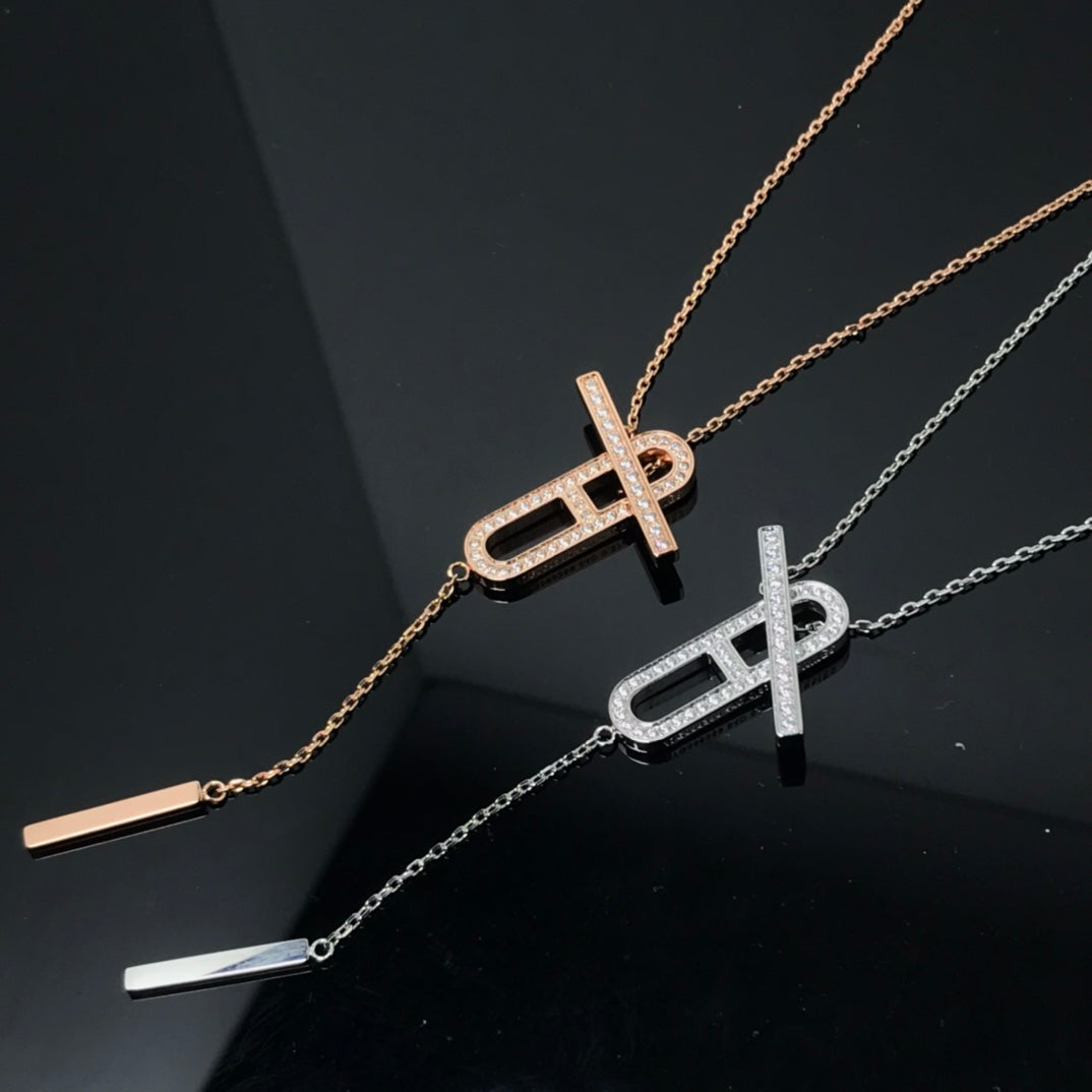[Elowen Jewels]HM NECKLACE PLATINUM ROSE GOLD DIAMOND