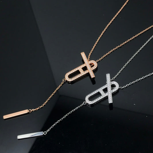 [Elowen Jewels]HM NECKLACE PLATINUM ROSE GOLD DIAMOND