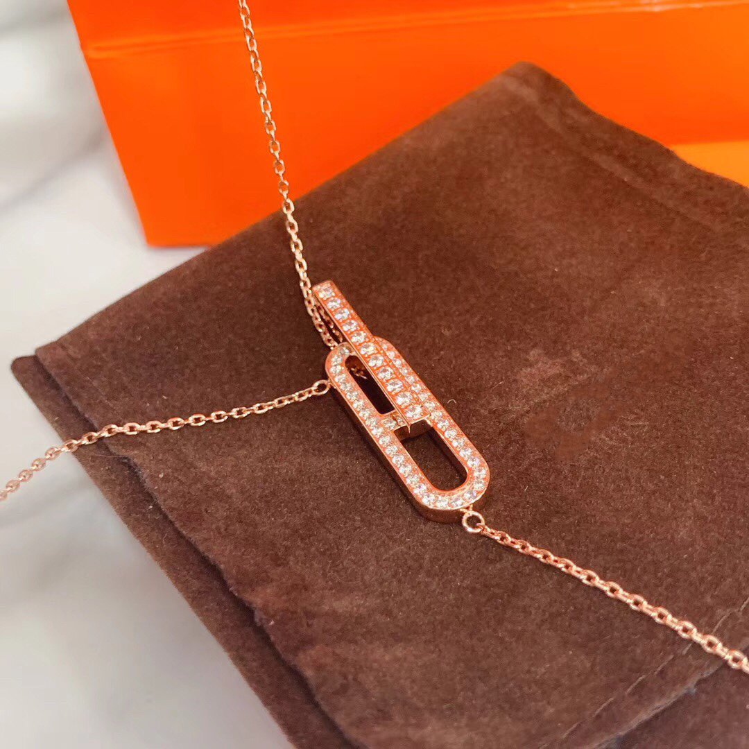 [Elowen Jewels]HM NECKLACE PLATINUM ROSE GOLD DIAMOND