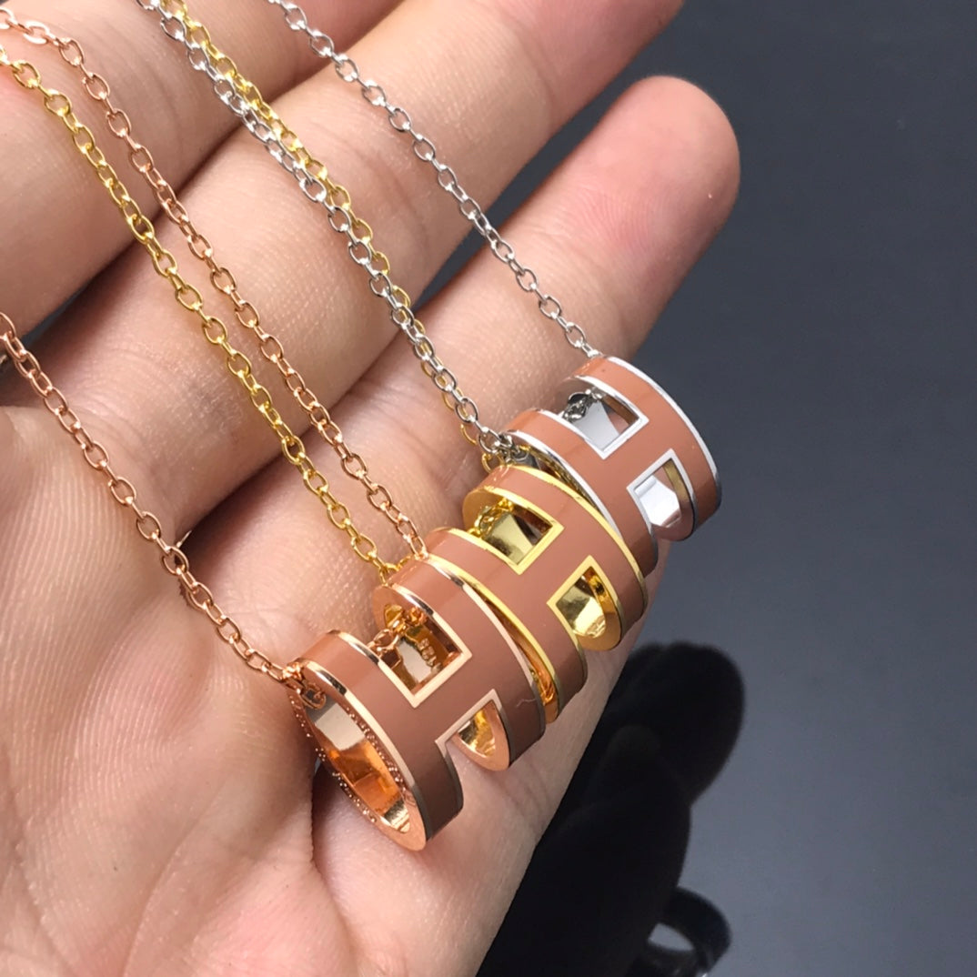 [Elowen Jewels]H NECKLACE BROWN