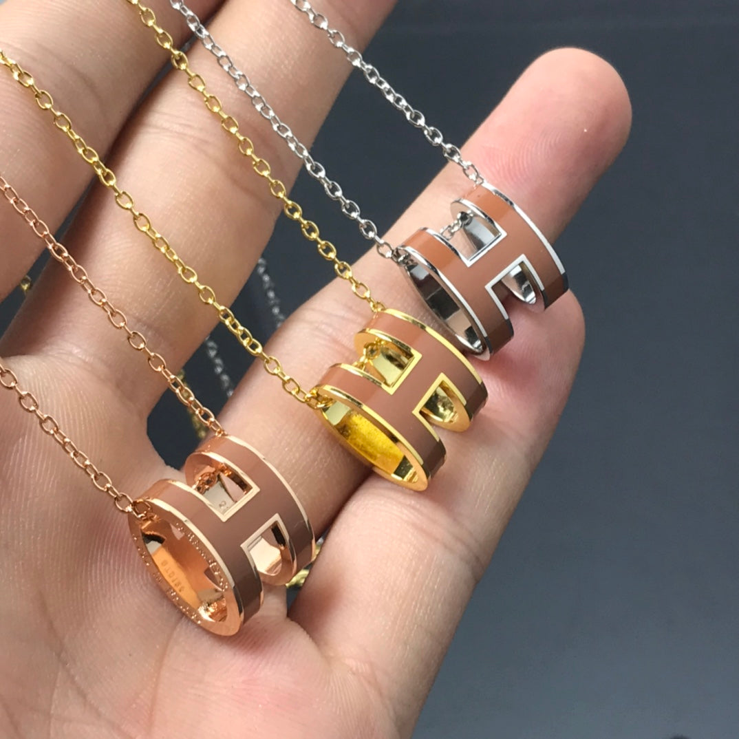 [Elowen Jewels]H NECKLACE BROWN