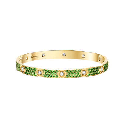 [Elowen-jewel]2026 PAVE GEMSTONE LOVE BRACELET 6.1MM 10 DIAMONDS