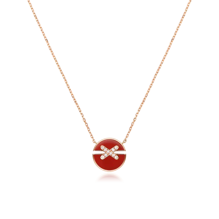 [Elowen Jewels]JEUX DE ROSE GOLD DIAMOND NECKLACE
