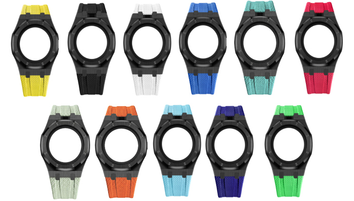 Royal Oak Pop Series Exclusive Model, Fully Encased Stainless Steel Case and Fluororubber Strap