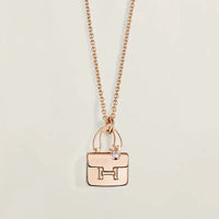 [Elowen Jewel]AMULETTE PEDANT ROSE GOLD NECKLACE