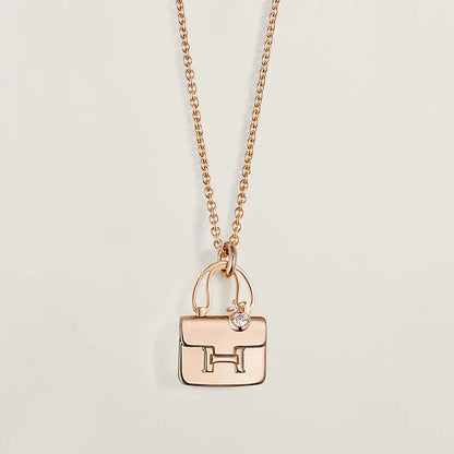 [Elowen Jewels]AMULETTE PEDANT ROSE GOLD NECKLACE