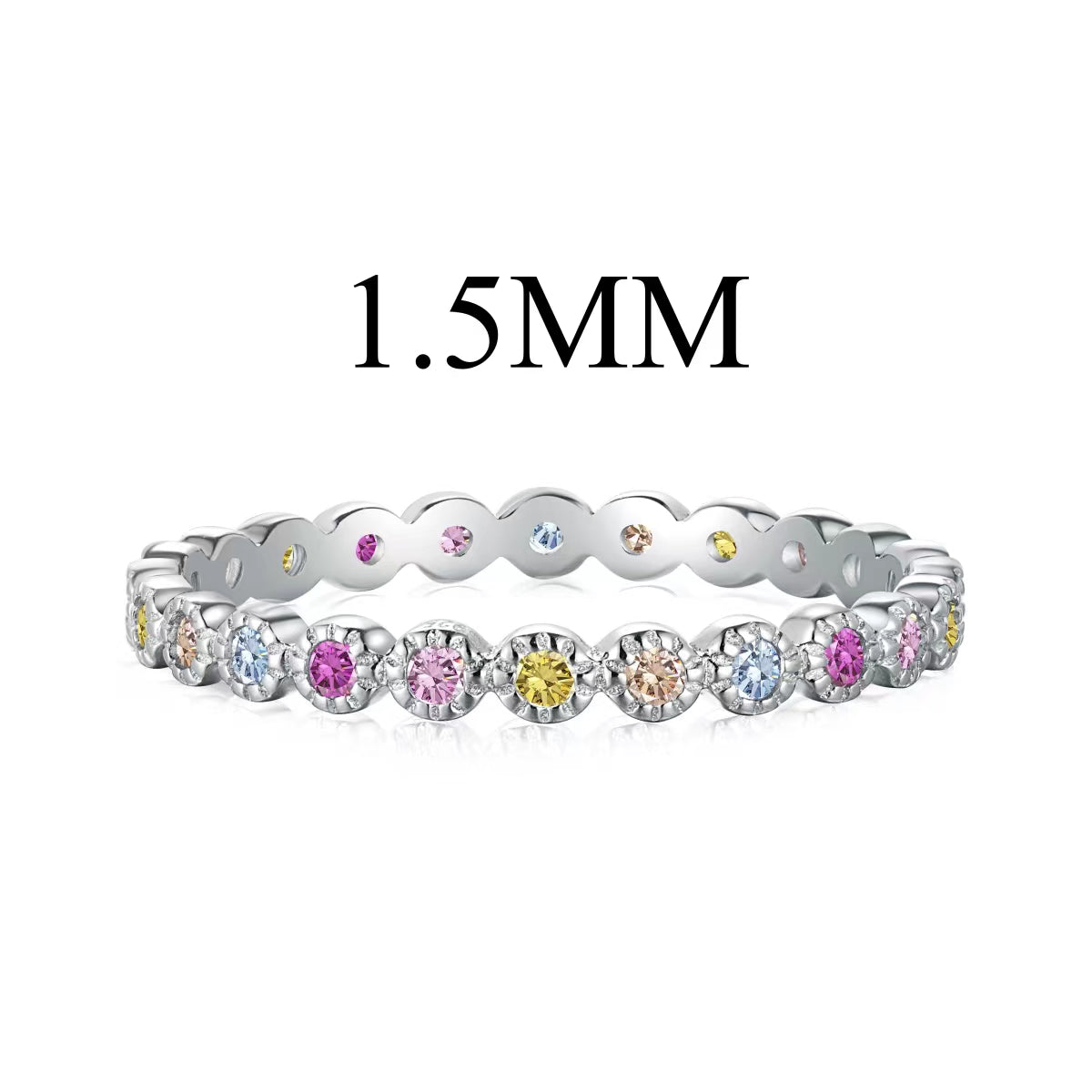 [Elowen Jewels]Radiant Sparkling Round Cut Daily Ring