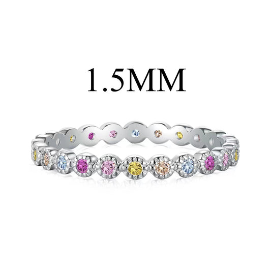 [Elowen Jewels]Radiant Sparkling Round Cut Daily Ring