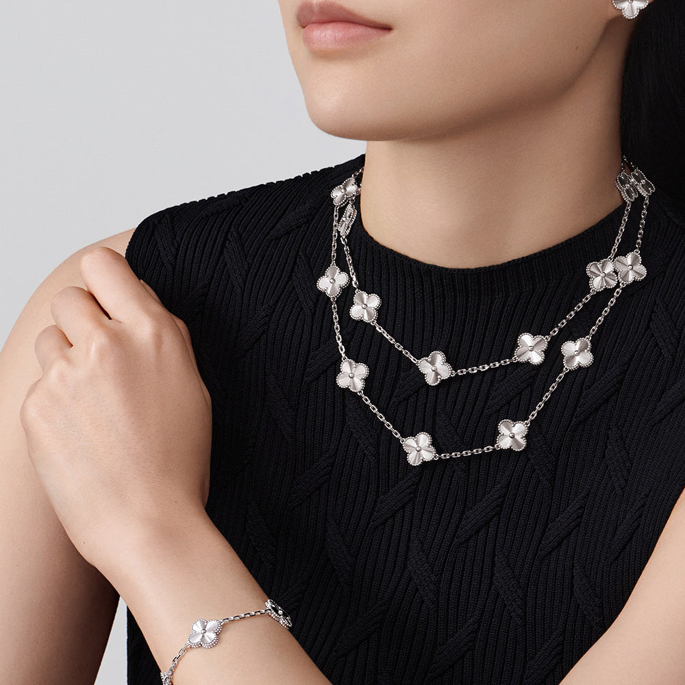 [Elowen Jewels]CLOVER 20 MOTIFS DIAMOND SILVER