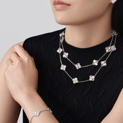 [Elowen Jewels]CLOVER 20 MOTIFS DIAMOND SILVER