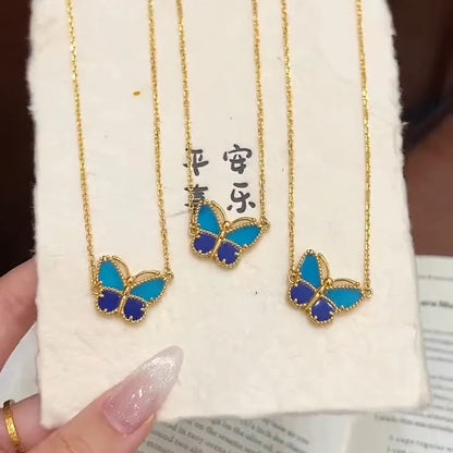 [Elowen-jewel] 2026 NEW LUCKY BUTTERFLY 1 MOTIFS NECKLACE