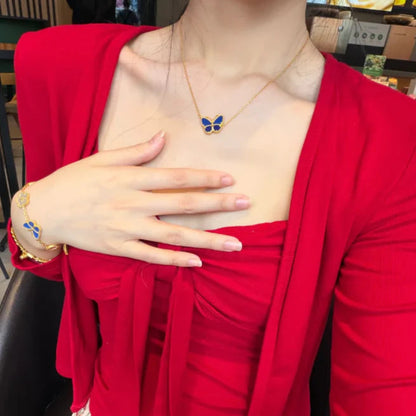 [Elowen-jewel] 2026 NEW LUCKY BUTTERFLY 1 MOTIFS NECKLACE