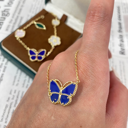 [Elowen-jewel] 2026 NEW LUCKY BUTTERFLY 1 MOTIFS NECKLACE