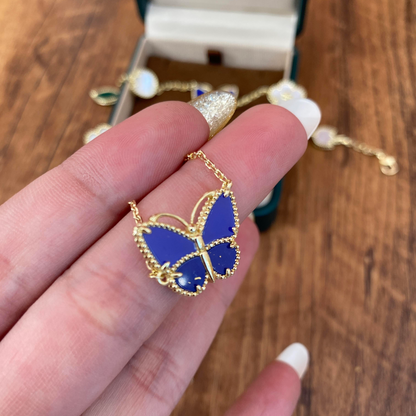 [Elowen-jewel] 2026 NEW LUCKY BUTTERFLY 1 MOTIFS NECKLACE