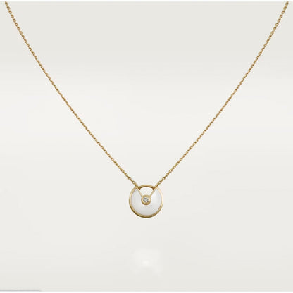 [Elowen Jewels]AMULETTE ROSE GOLD MOP NECKLACE