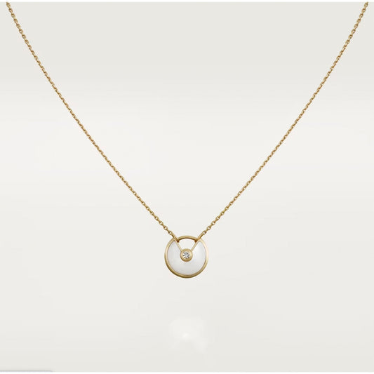 [Elowen Jewels]AMULETTE ROSE GOLD MOP NECKLACE