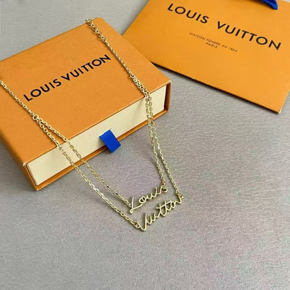 [Elowen Jewels]LV Script Necklace