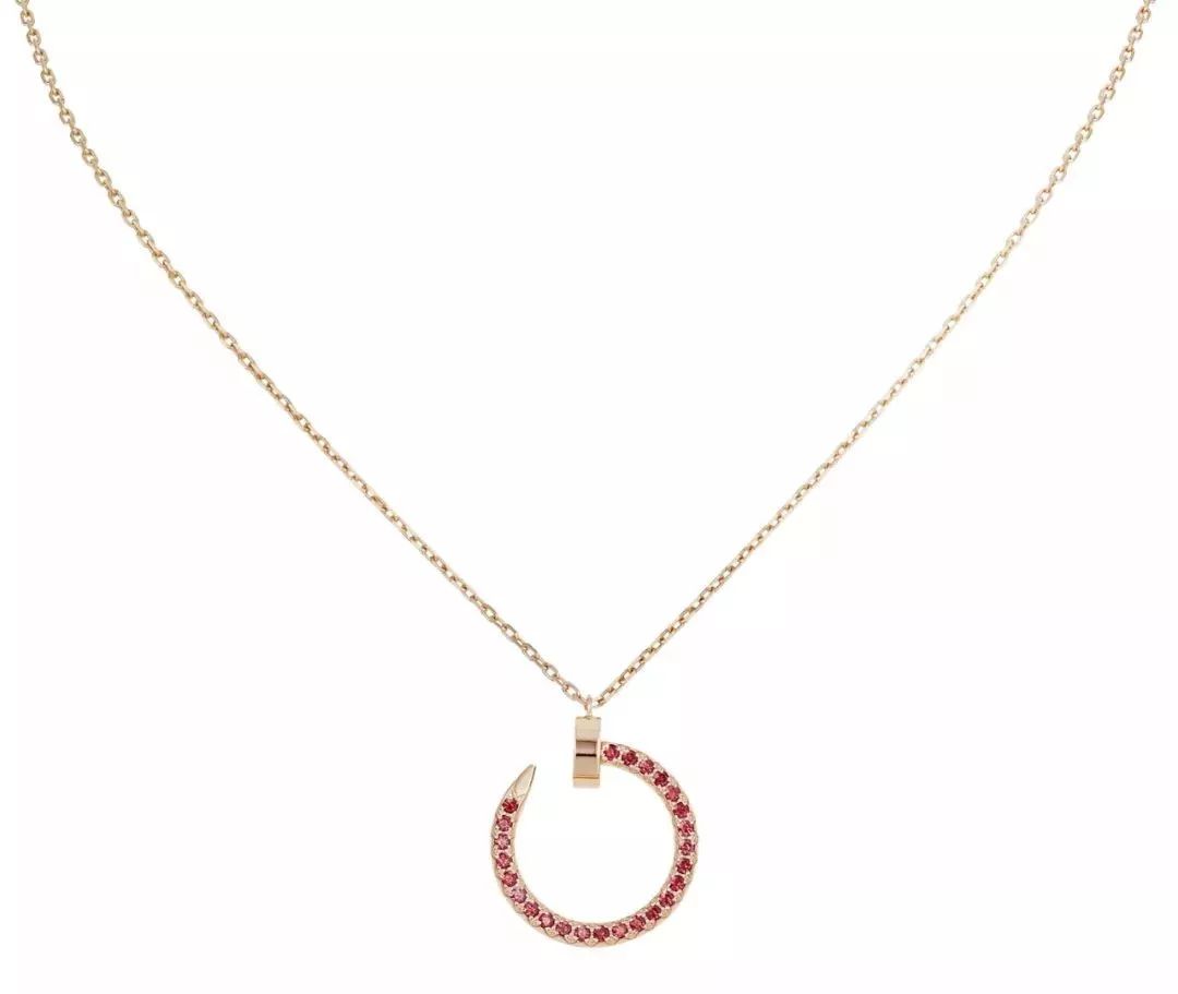 [Elowen Jewels]JUSTE NECKLACE GOLD RED DIAMONDS