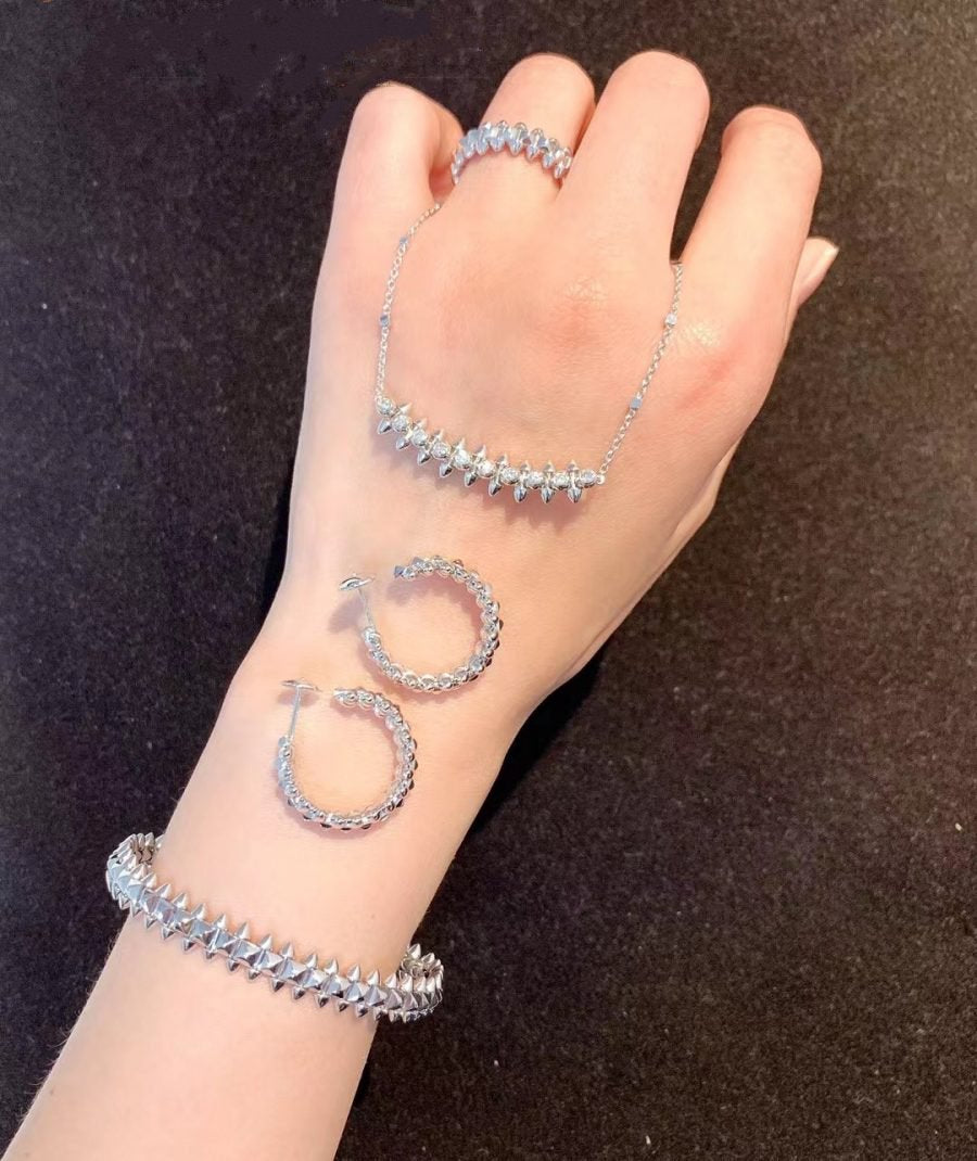 [Elowen Jewels]CLASH SILVER BRACELET