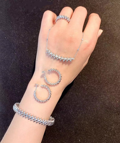 [Elowen Jewels]CLASH SILVER BRACELET