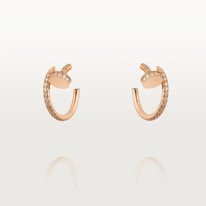 [Elowen Jewels]JUSTE EARRINGS 12.75MM PINK GOLD DIAMOND