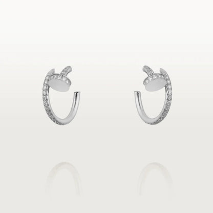 [Elowen Jewels]JUSTE EARRINGS 12.75MM SILVER DIAMOND